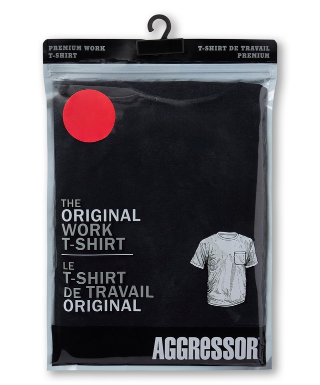 Aggressor Men's Crewneck Short Sleeve Work T-Shirt With FRESHTECH
