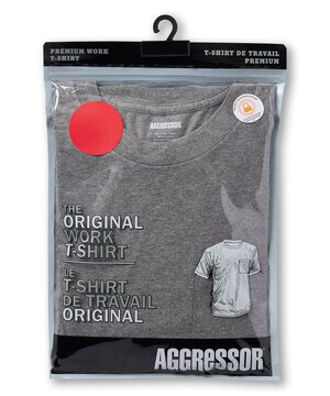 Aggressor Men's Crewneck Short Sleeve Work T-Shirt With FRESHTECH