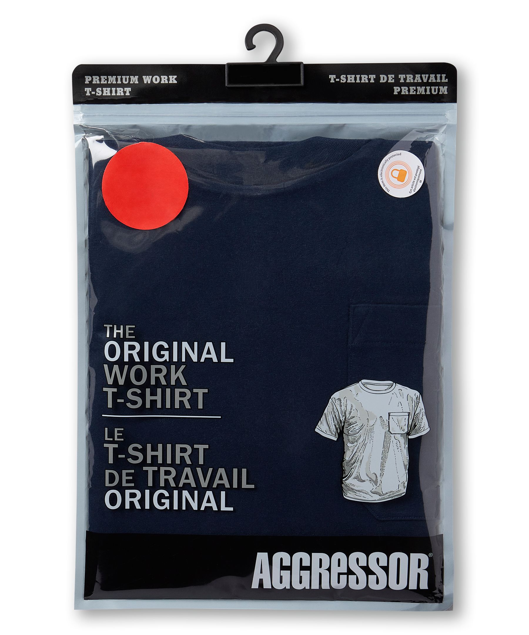 Aggressor Men's Crewneck Short Sleeve Work T-Shirt With FRESHTECH