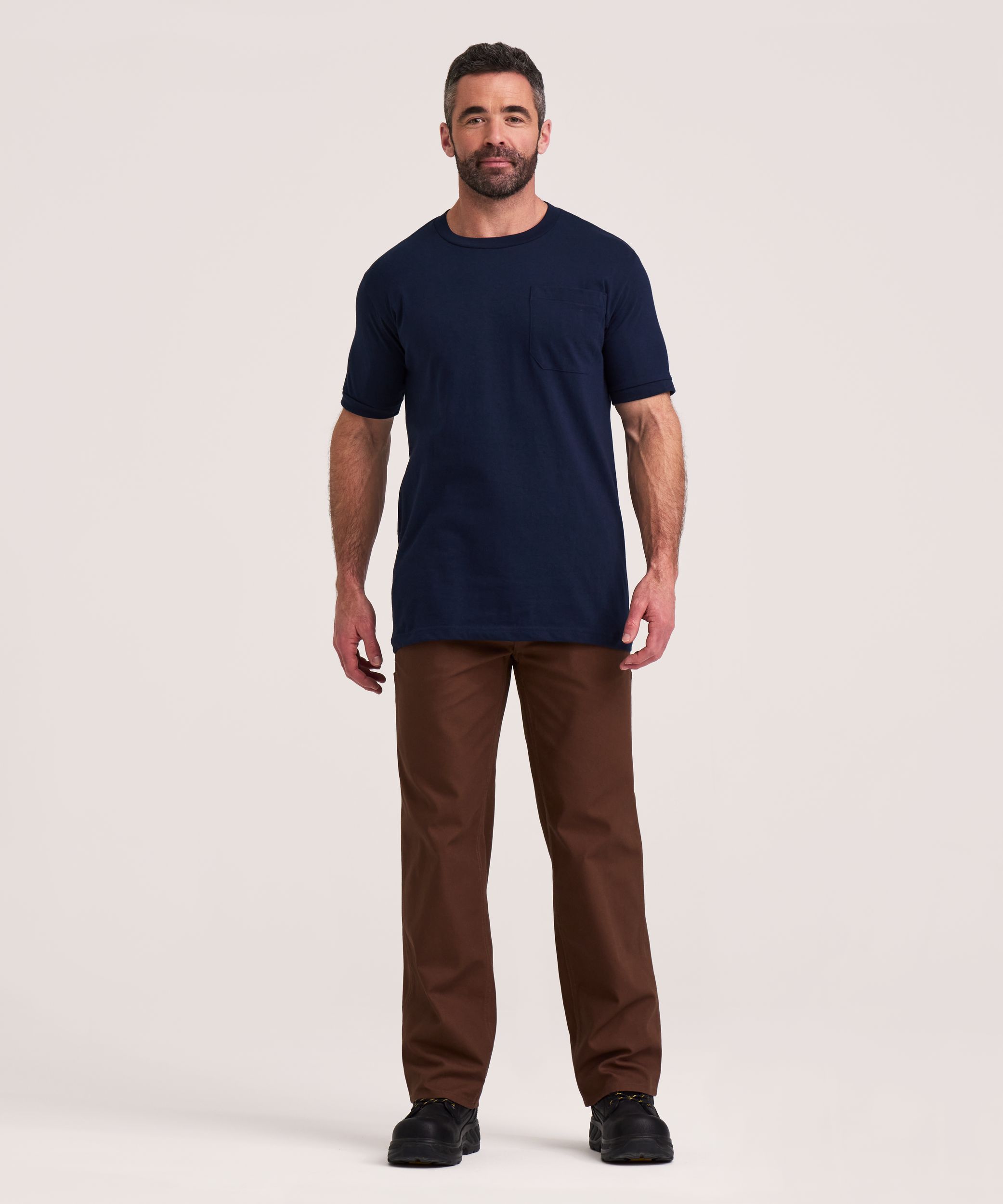 Aggressor Men's Crewneck Short Sleeve Work T-Shirt With FRESHTECH