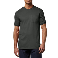 Aggressor Men's Crewneck Short Sleeve Solid Work T-Shirt With FRESHTECH Front_Flat
