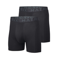 Matrix Men's 2 Pack Cotton Stretch Boxer Briefs Underwear