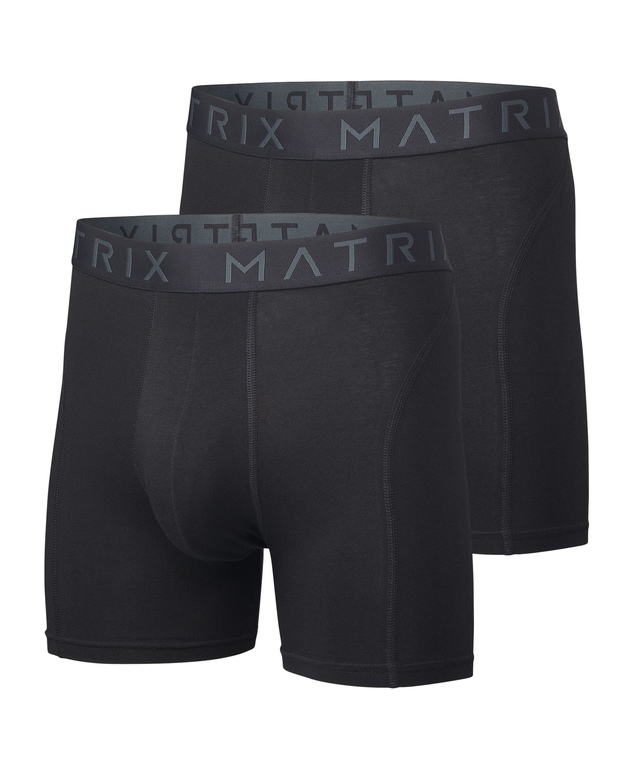 Matrix Men's 2 Pack Cotton Stretch Boxer Briefs Underwear