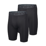 Matrix Men's 2 Pack Cotton Stretch Long Boxer Briefs Underwear Front_Angled_Left