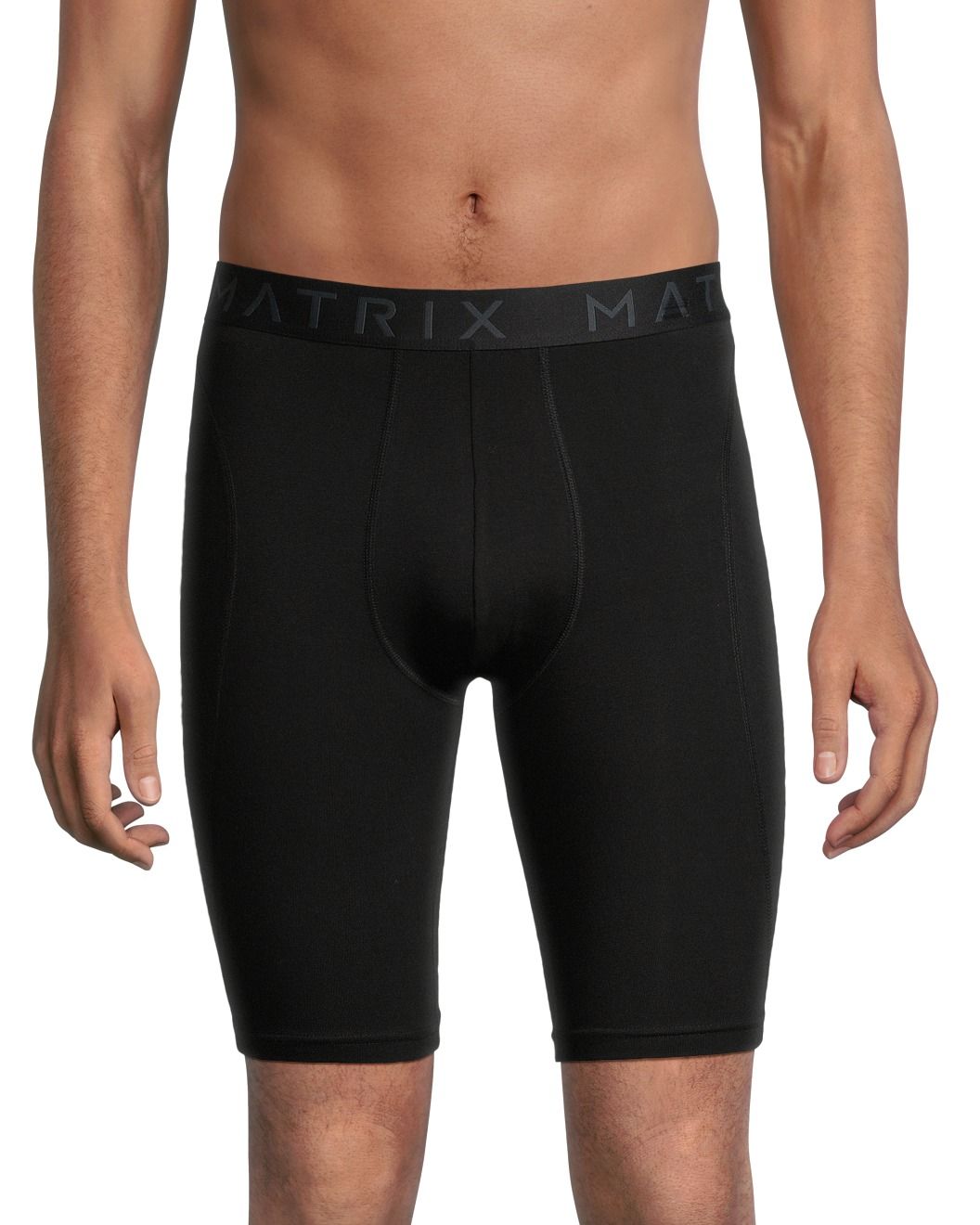 Matrix Men's 2 Pack Cotton Stretch Long Boxer Briefs Underwear