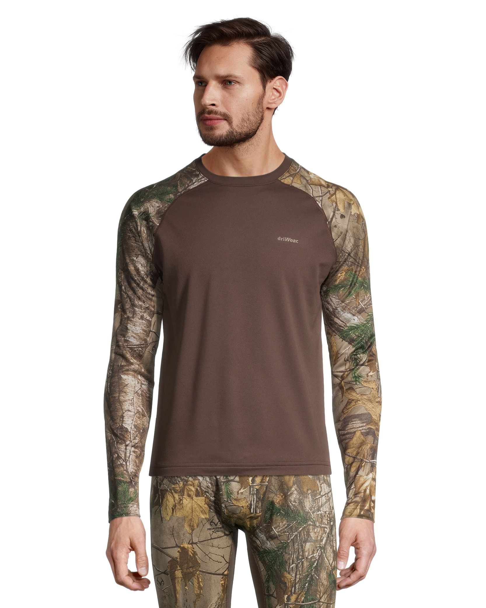 Haut performance à col ras du cou et à manches longues raglan pour hommes, Dakota WorkPro Series