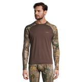 Haut performance à col ras du cou et à manches longues raglan pour hommes, Dakota WorkPro Series Front_Flat