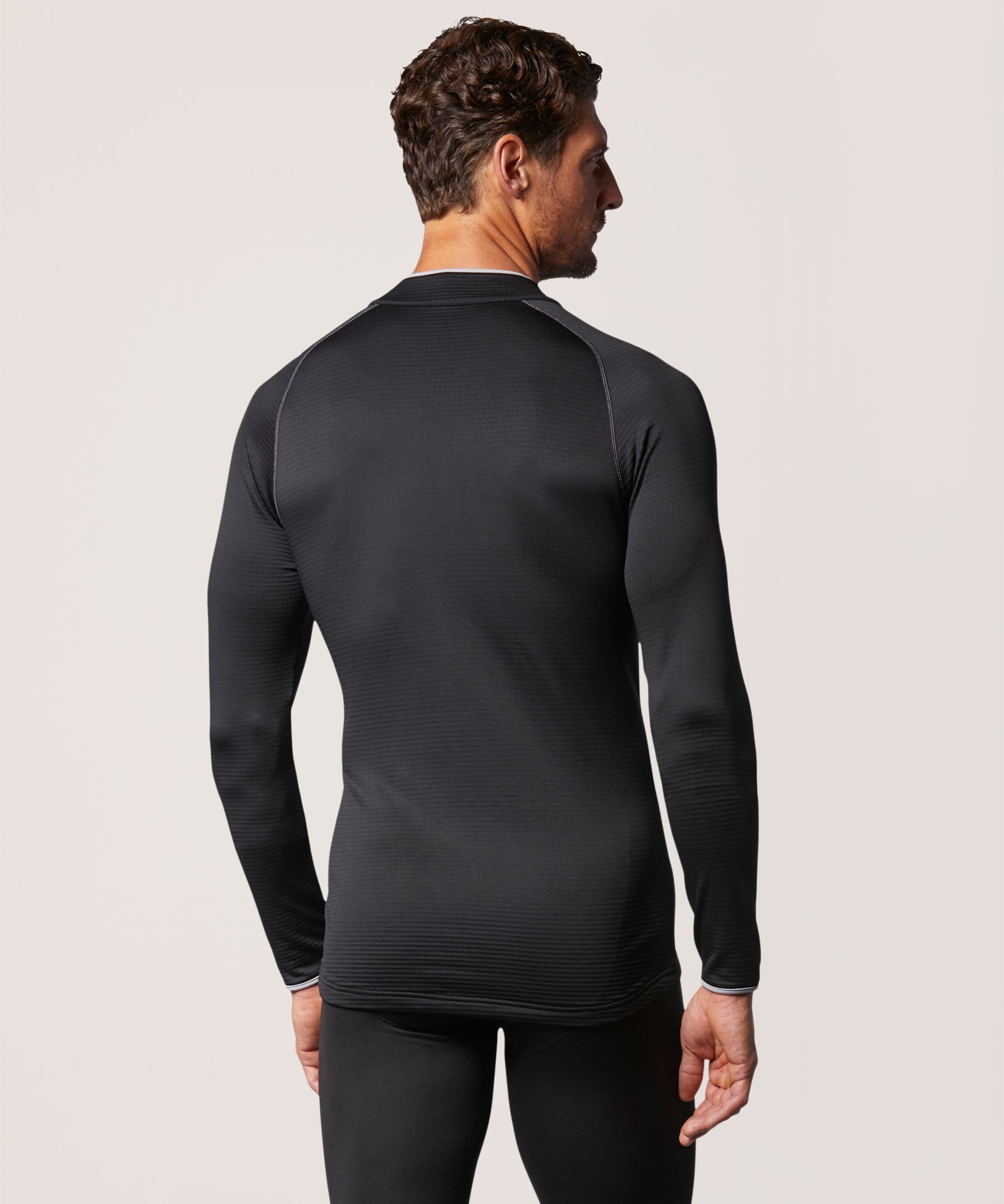 Haut isotherme WindRiver en molleton, à manches longues et à glissière 1/4 pour hommes, Grid Tech