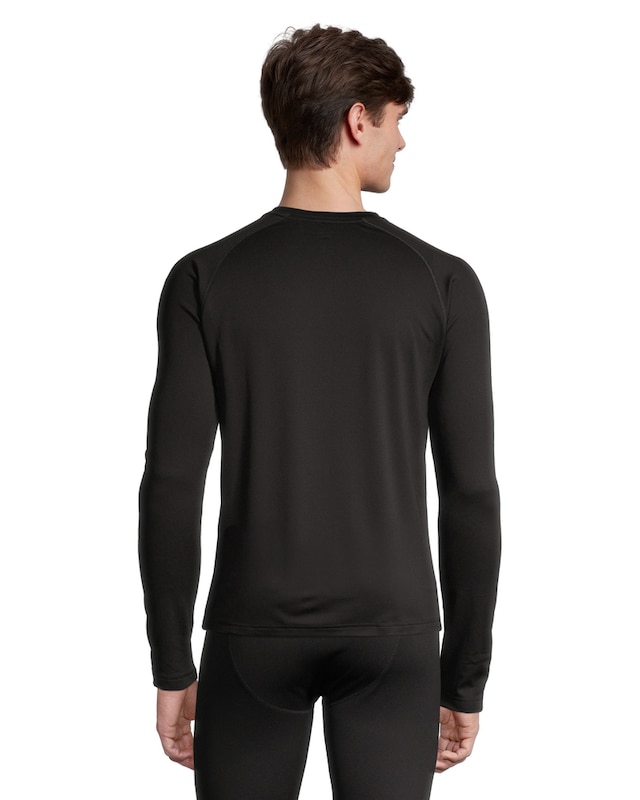 WindRiver Men's T-Max Heat Light-weight Crew Neck Long Sleeve Fleece ...