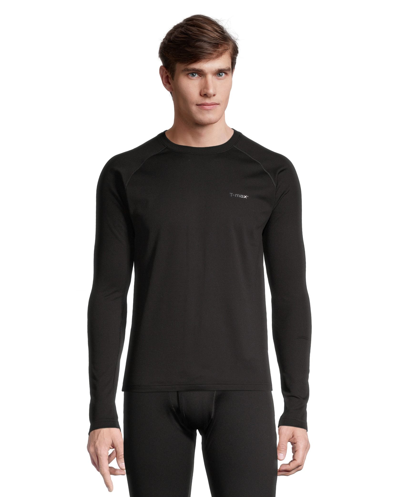 WindRiver Men s T MAX HEAT Thermal Base Layer Long Underwear Fleece Pants Black Mark s