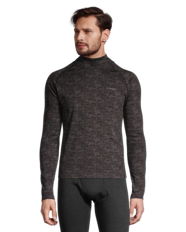 WindRiver Men's T-Max Mock Neck Baselayer Top
