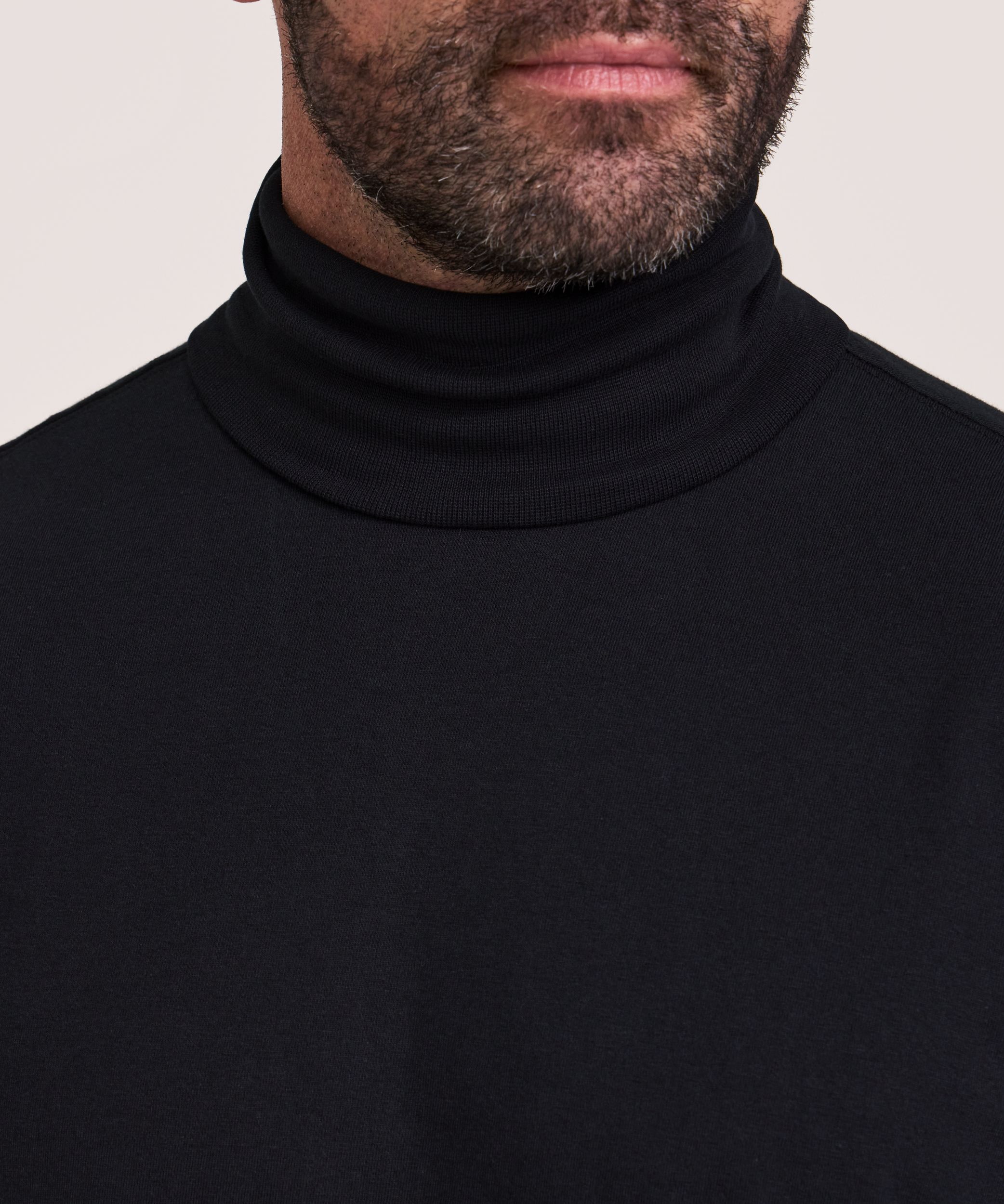 Aggressor Men's Straight Cut Ribbed Turtleneck
