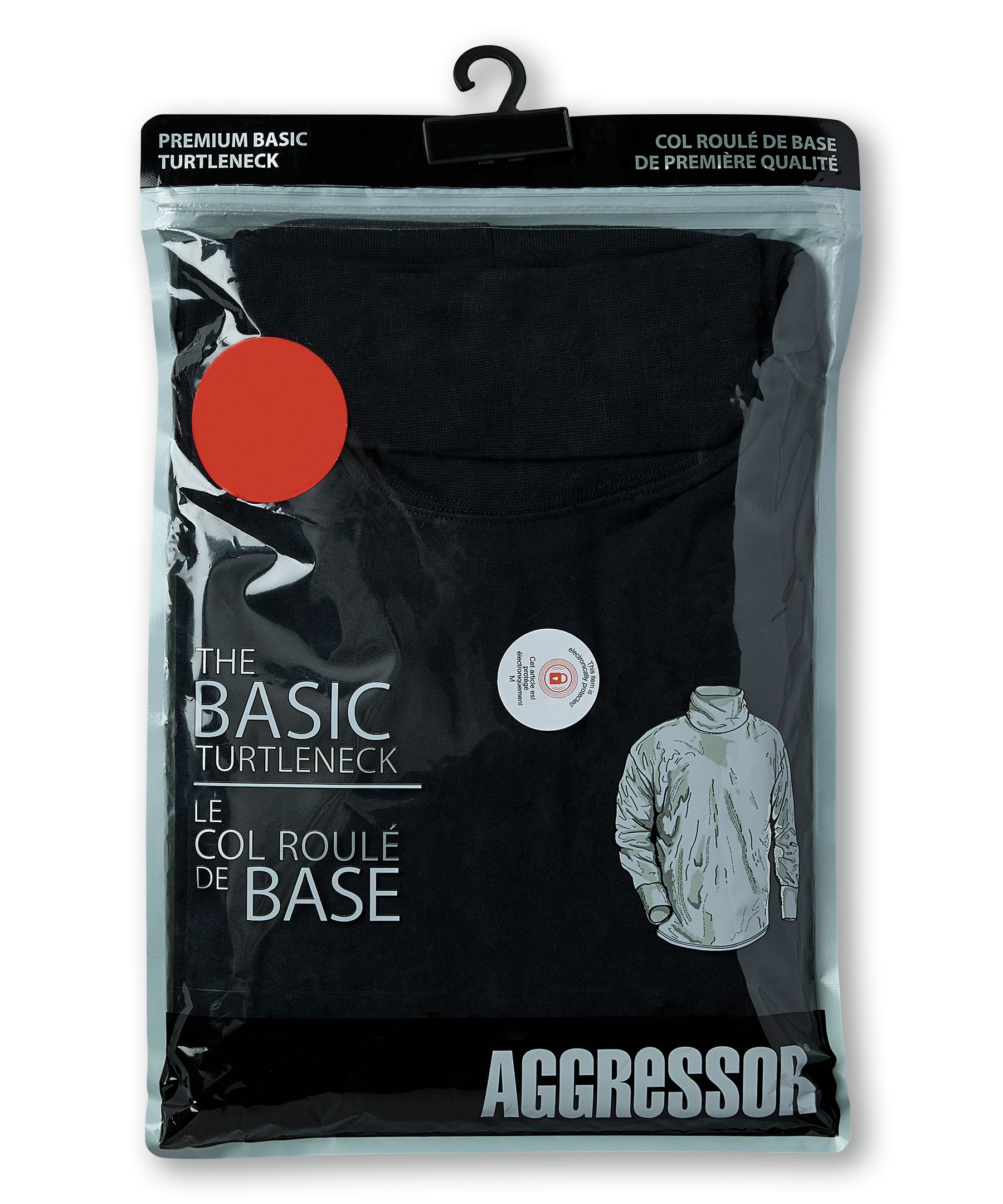 Aggressor Men's Straight Cut Ribbed Turtleneck