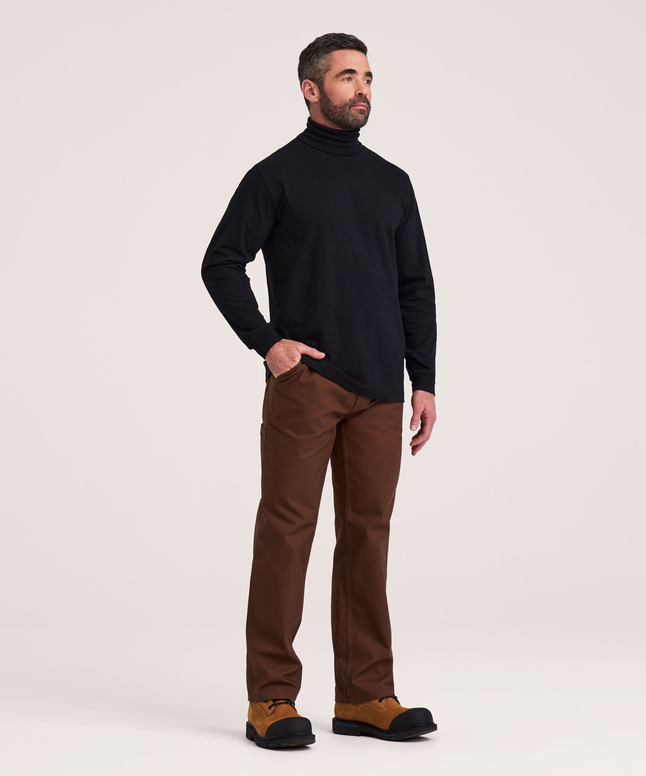 Aggressor Men's Straight Cut Ribbed Turtleneck