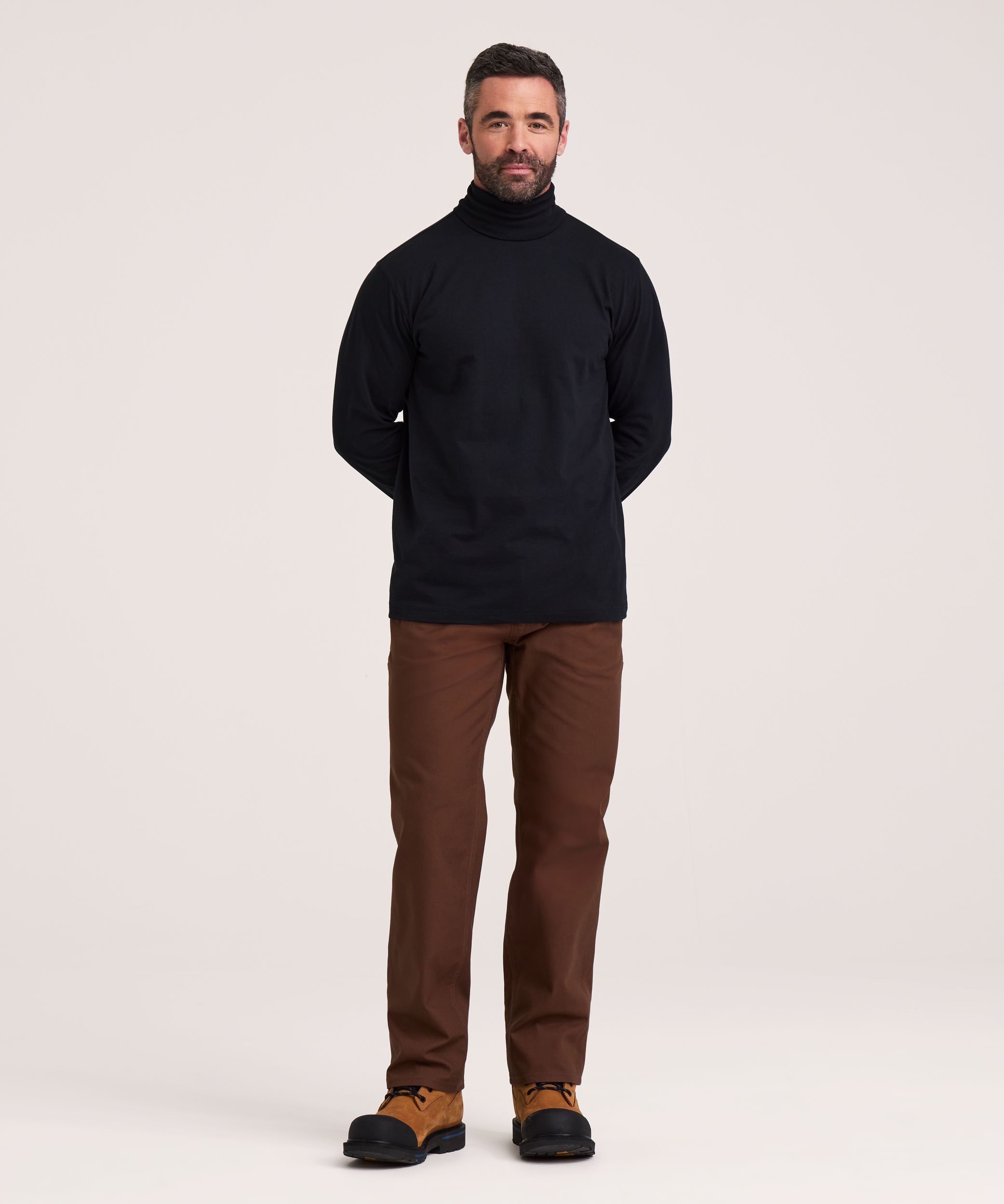 Aggressor Men's Straight Cut Ribbed Turtleneck