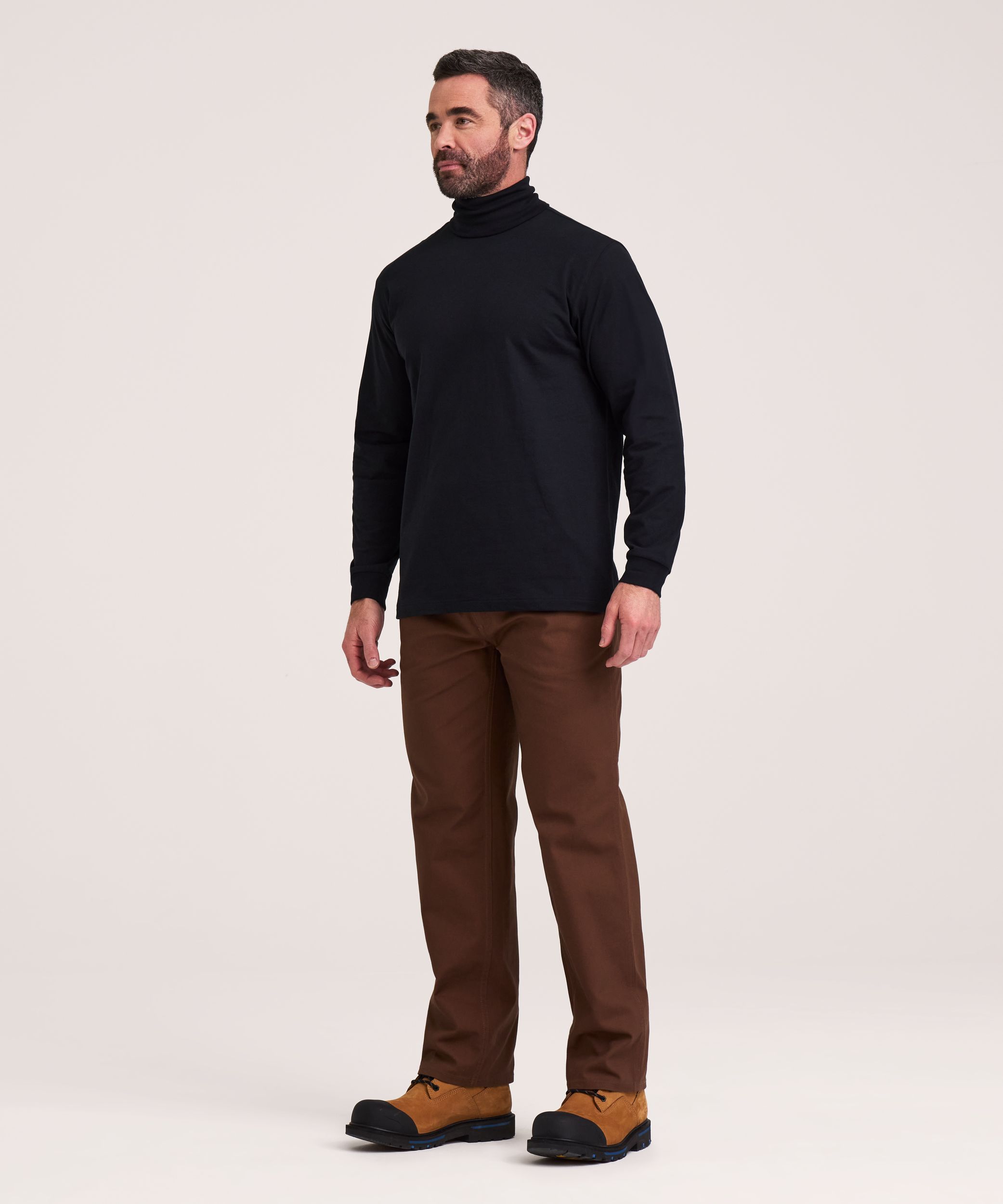 Aggressor Men's Straight Cut Ribbed Turtleneck