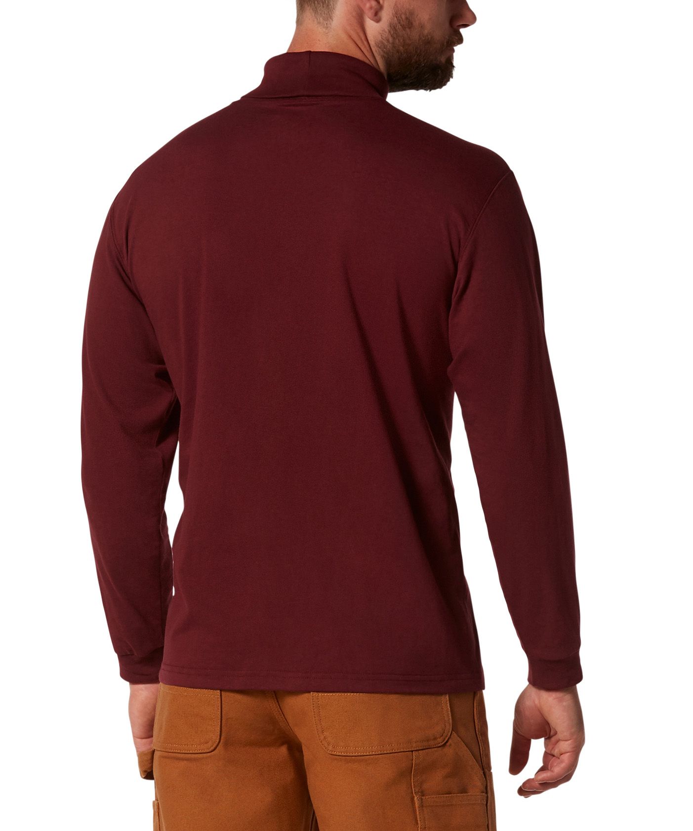 Col roulé Aggressor en tricot côtelé de coupe droite pour hommes