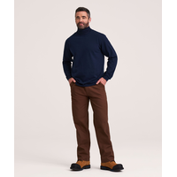 Col roulé Aggressor en tricot côtelé de coupe droite pour hommes