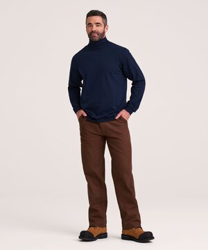 Aggressor Men's Straight Cut Ribbed Turtleneck