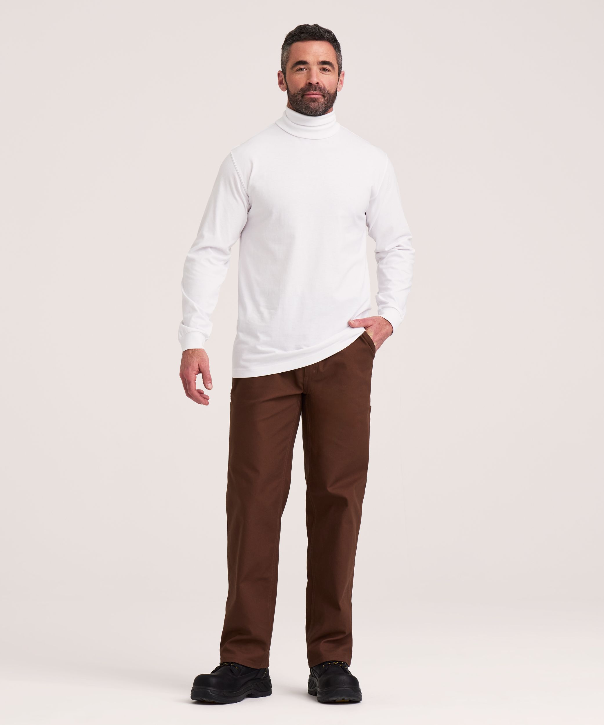 Aggressor Men's Straight Cut Ribbed Turtleneck