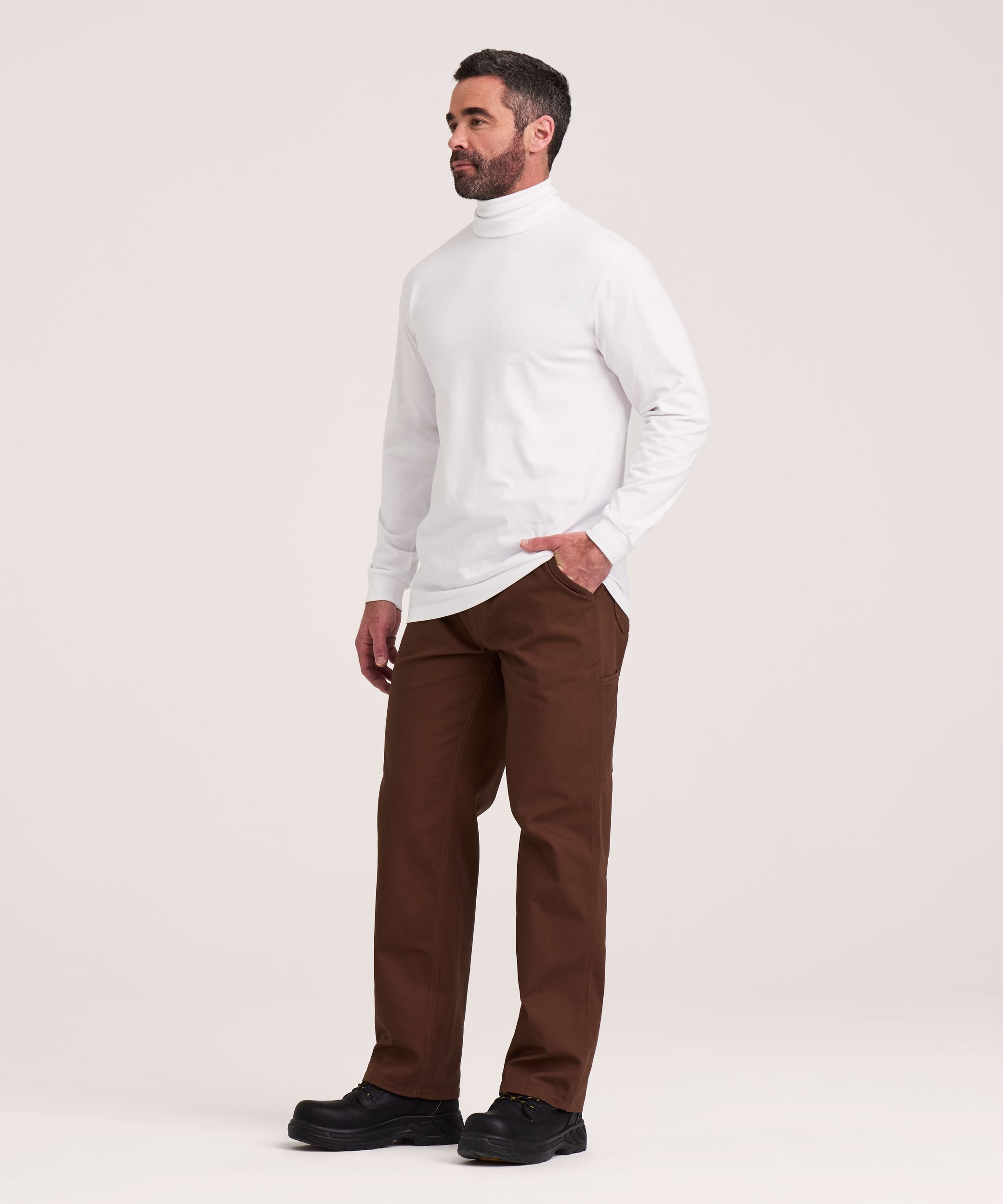 Aggressor Men's Straight Cut Ribbed Turtleneck