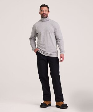 Aggressor Men's Straight Cut Ribbed Turtleneck