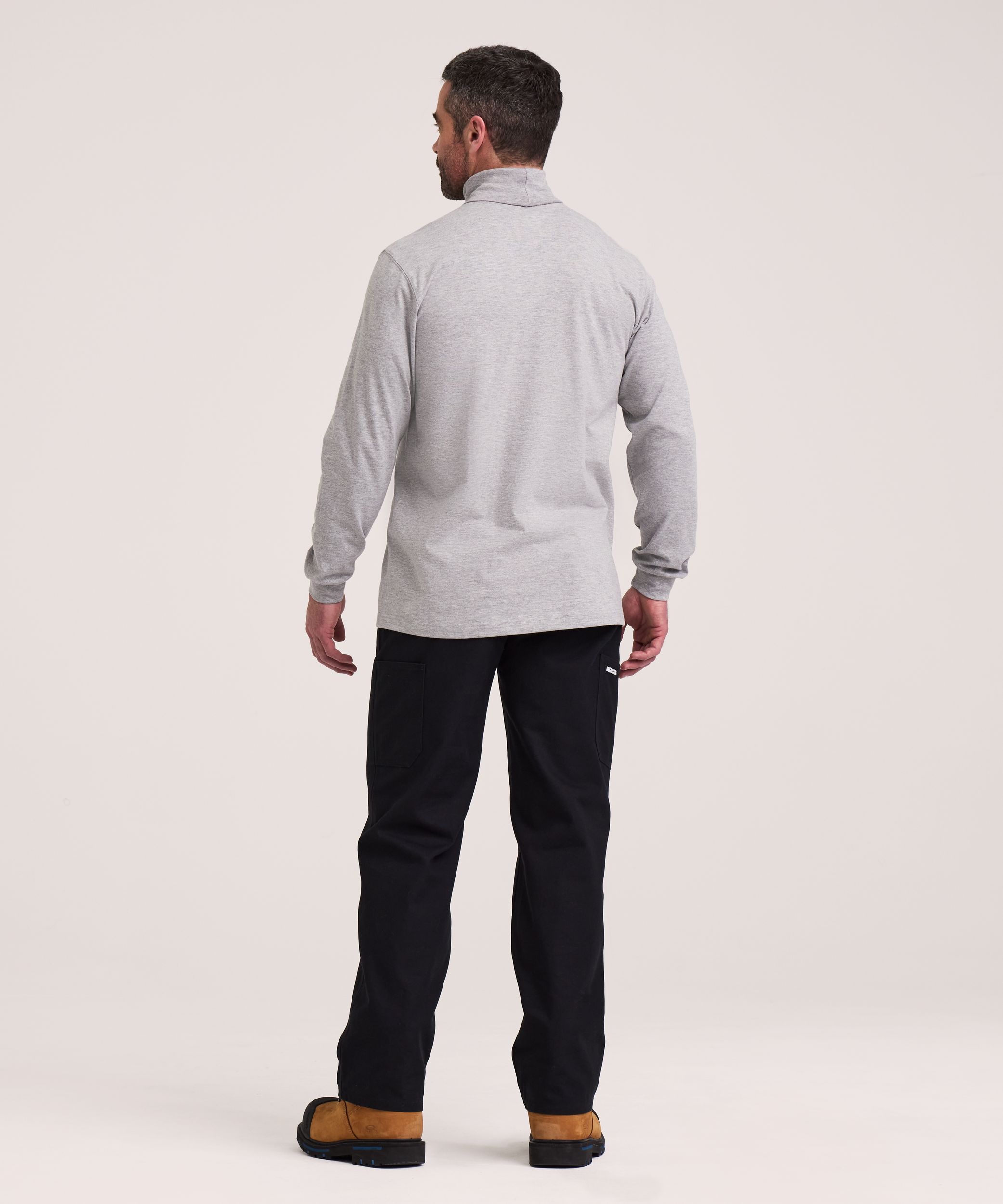 Col roulé Aggressor en tricot côtelé de coupe droite pour hommes