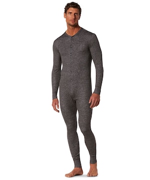 WindRiver Men's All-in-One 2-Layer Merino Wool Combination Underwear