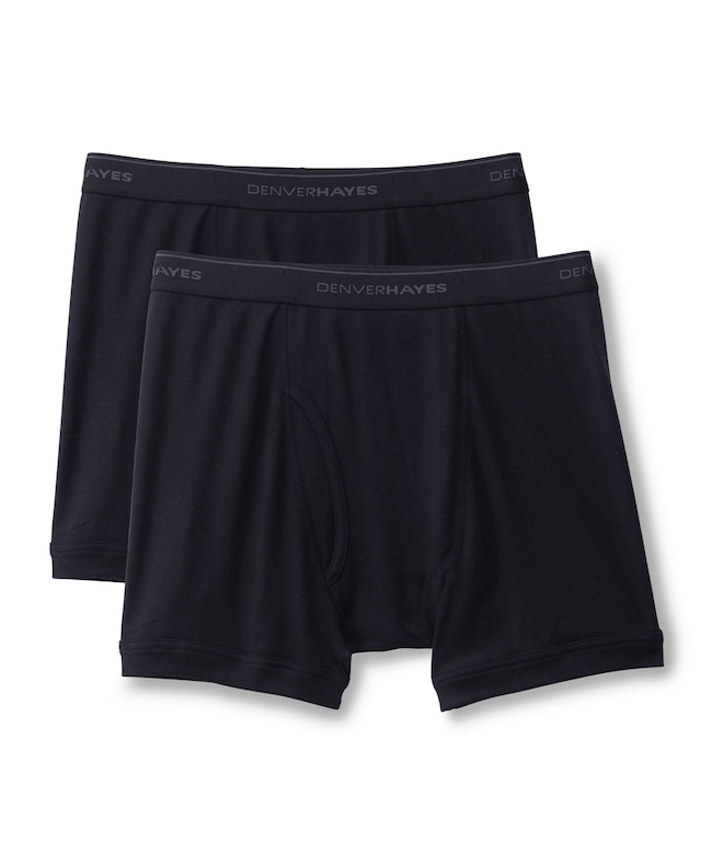 Denver Hayes Men's 2Pack Underwear Classic Boxer Briefs Marks