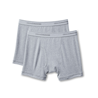 Caleçon boxeur classique Denver Hayes pour hommes, paquet de 2 Front_Flat