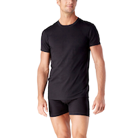 T-shirt classique Denver Hayes à encolure ras du cou pour hommes, paquet de 2 Front_Three_Fourths_Angled_Left