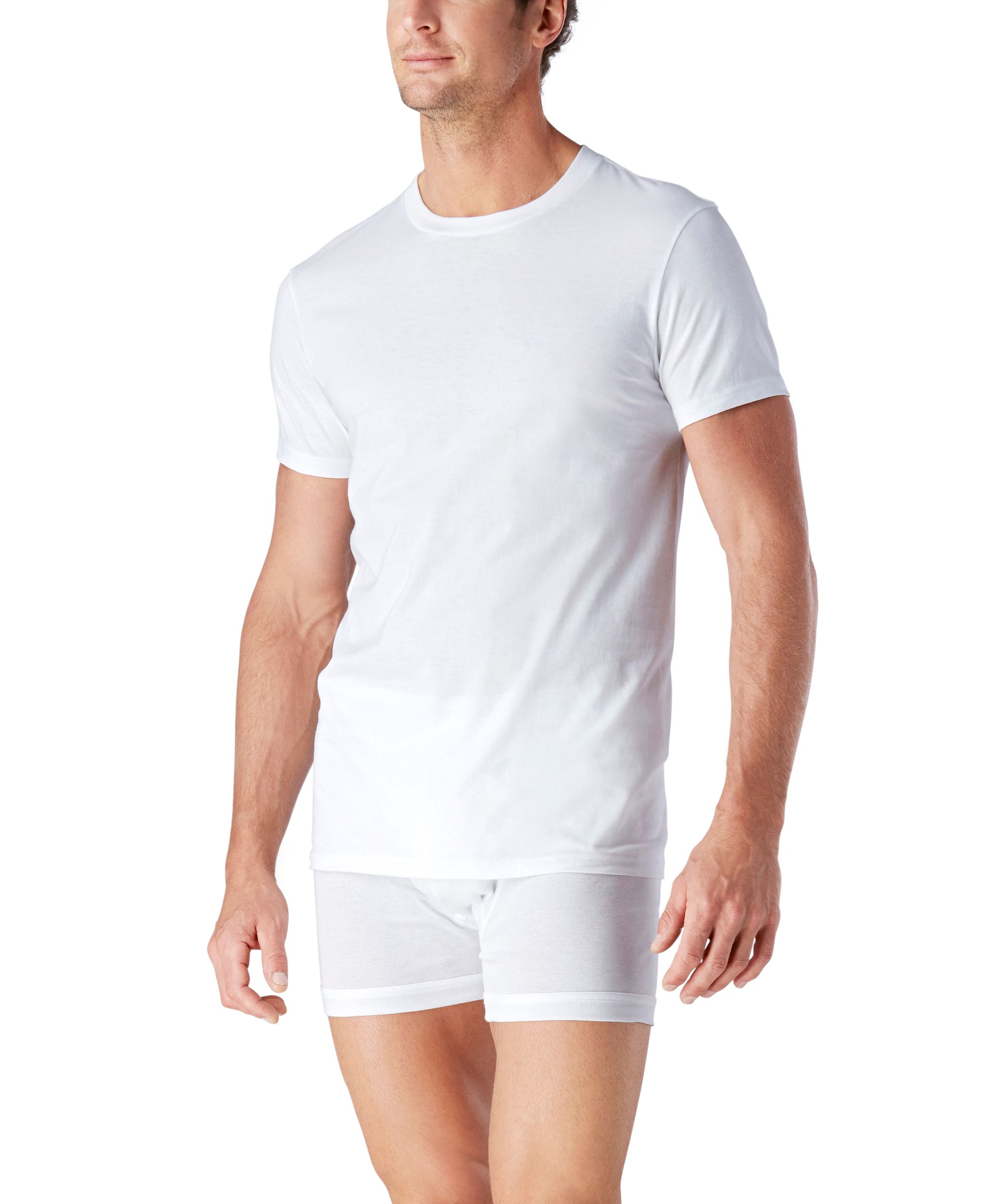 T-shirt classique Denver Hayes à encolure ras du cou pour hommes, paquet de 2