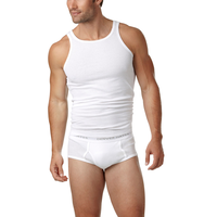 Débardeur sportif classique Denver Hayes pour hommes, paquet de 2 Front_Flat