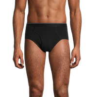 Denver Hayes Men's 3-Pack Yarn Dye Basic Briefs Front_Flat