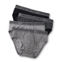 Denver Hayes Men's 4 Pack Yarn Dye Sport Briefs Front_Flat