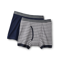 Denver Hayes Men's 2 Pack Yarn Dye Boxer Briefs Front_Flat