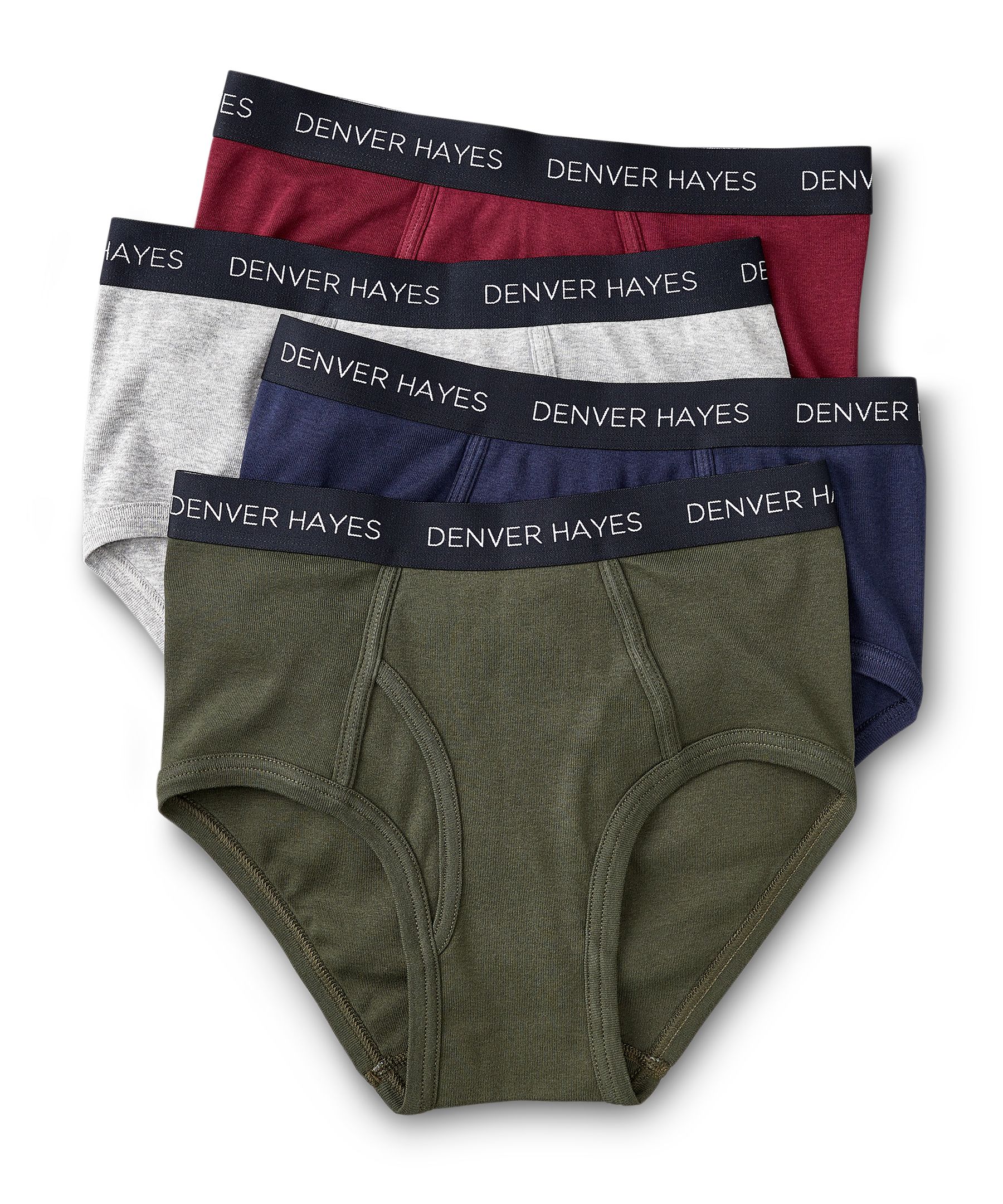 Denver Hayes Men's 4 Pack Classic Boxer Briefs