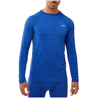 Kombi Men's Redheat Active Base Layer Crew Neck Top Front_Flat