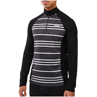 Kombi Men's Merino Blend Baselayer Zip Top Front_Angled_Left