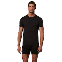 Denver Hayes Men's 2 Pack Classic Waterfall Crewneck Under T Shirt Front_Flat