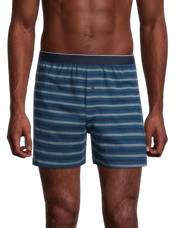 Denver Hayes Men's 2 Pack Yarn Dye Loose Fit Boxer Briefs Marks