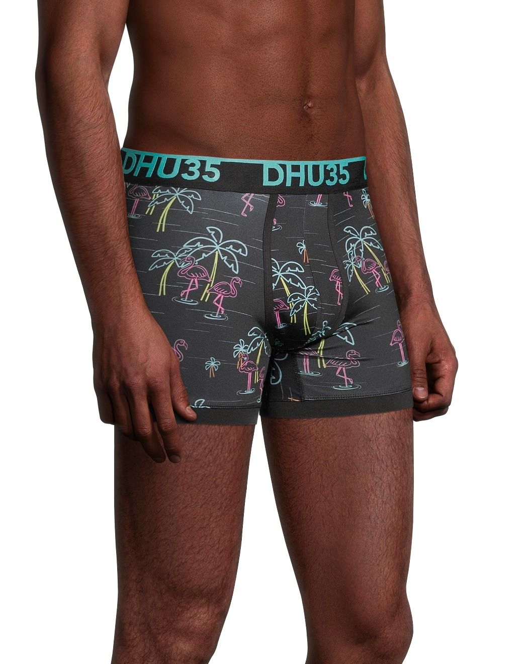 Denver Hayes Men's Printed Microfibre Boxer Briefs Underwear