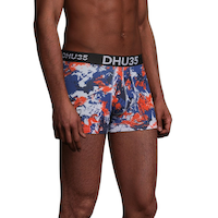 Denver Hayes Men's Cotton Stretch Printed Trunk Briefs Underwear Front_Three_Fourths_Angled_Right