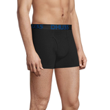 Denver Hayes Men's 3-Pack Cotton Stretch Elastic Boxer Briefs Front_Three_Fourths_Angled_Right