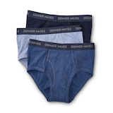 Denver Hayes Men's Classic 3 Pack Underwear Basic Briefs Front_Flat
