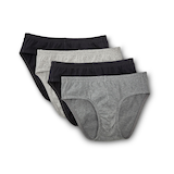 Denver Hayes Men's 4 Pack Classic Bikini Briefs Underwear Front_Angled_Right