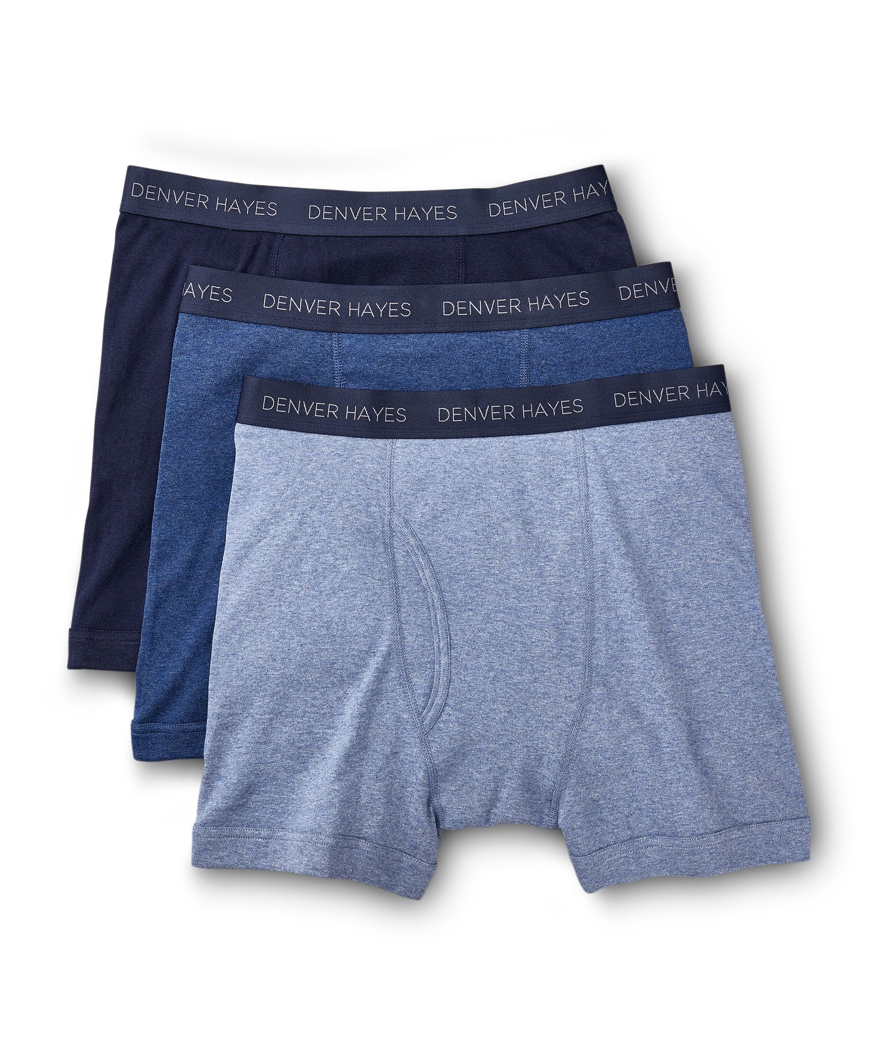 Denver Hayes Men's 3 Pack Classic Cotton  Boxer Briefs
