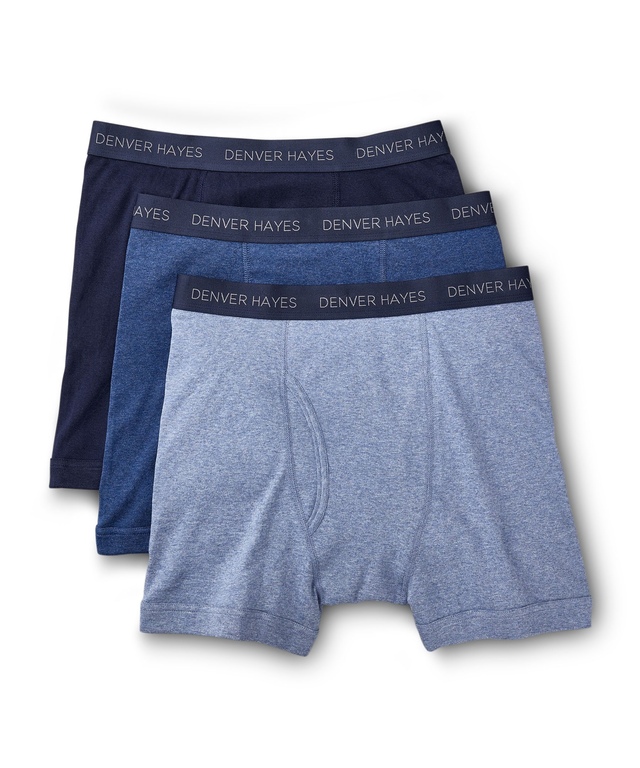 Denver Hayes Men's 3 Pack Underwear Classic Boxer Briefs