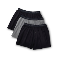 Denver Hayes Men's 3 Pack Underwear Loose Fit Classic Boxer Briefs Front_Flat
