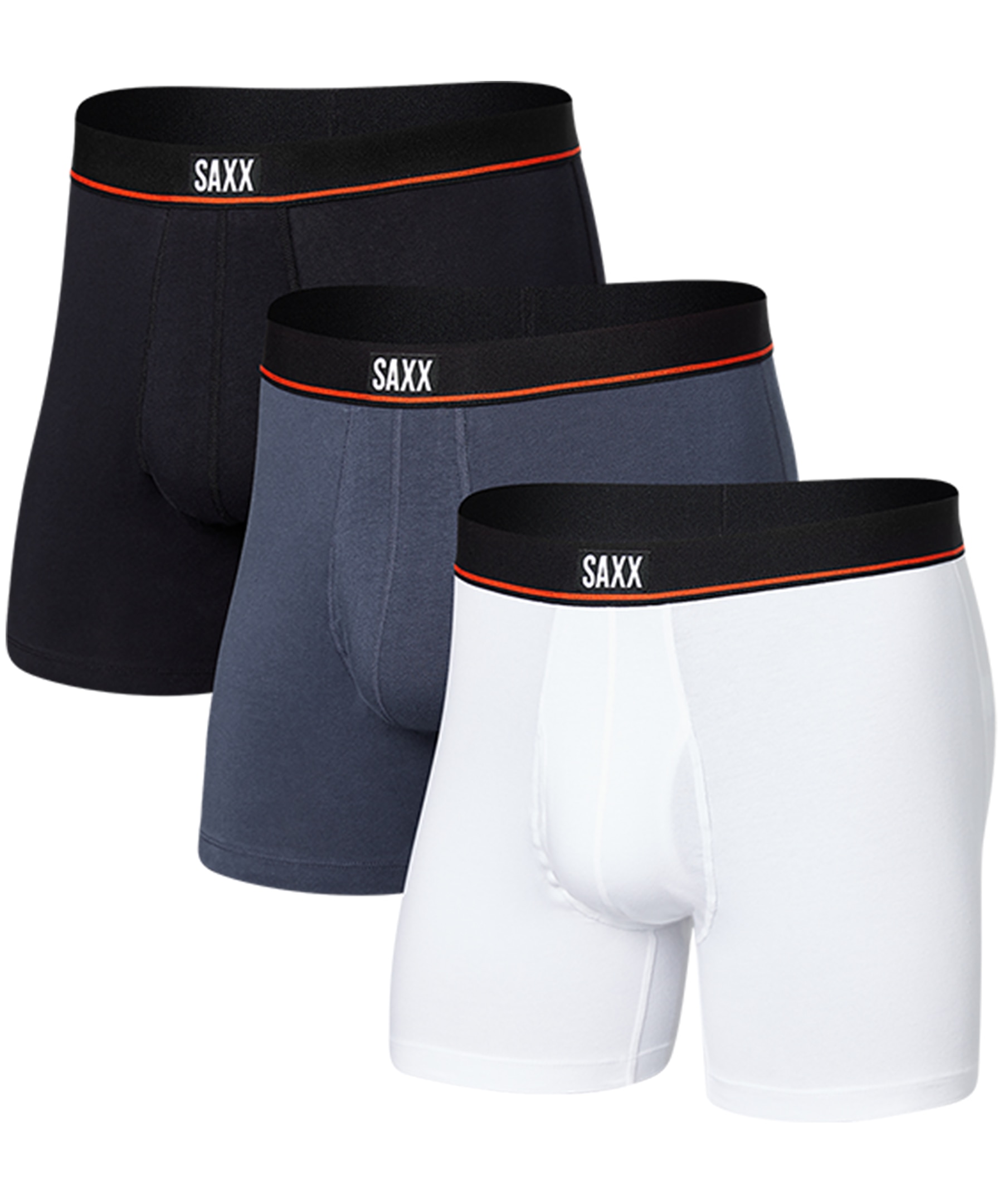 SAXX Men's 3 Pack Non Stop Stretch Cotton Boxer Briefs | Marks